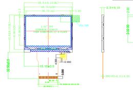 CYWTFT023H005 2.4寸彩屏手持设备消费电子屏